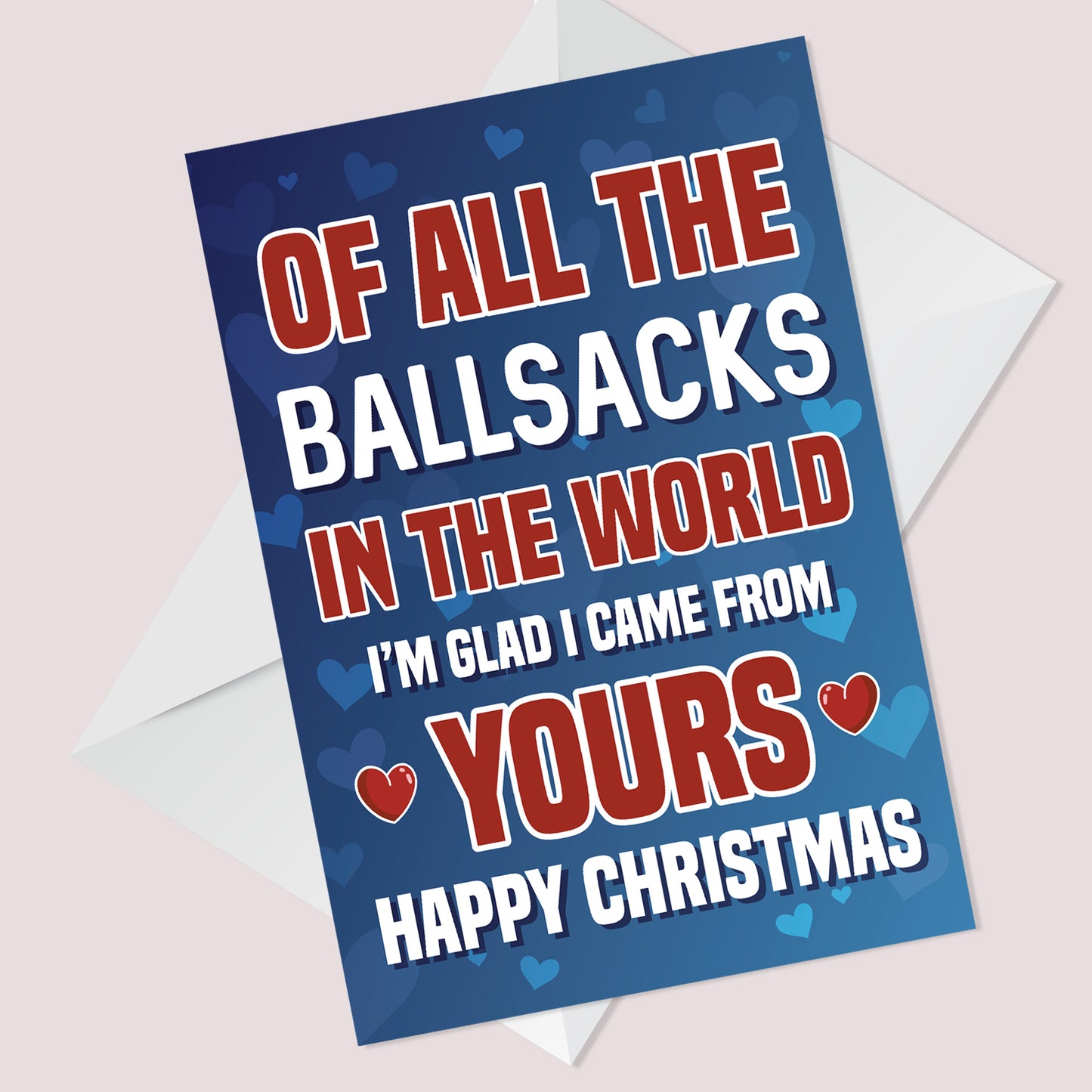 Funny Christmas Card For Dad Rude Christmas Cards Christmas Card