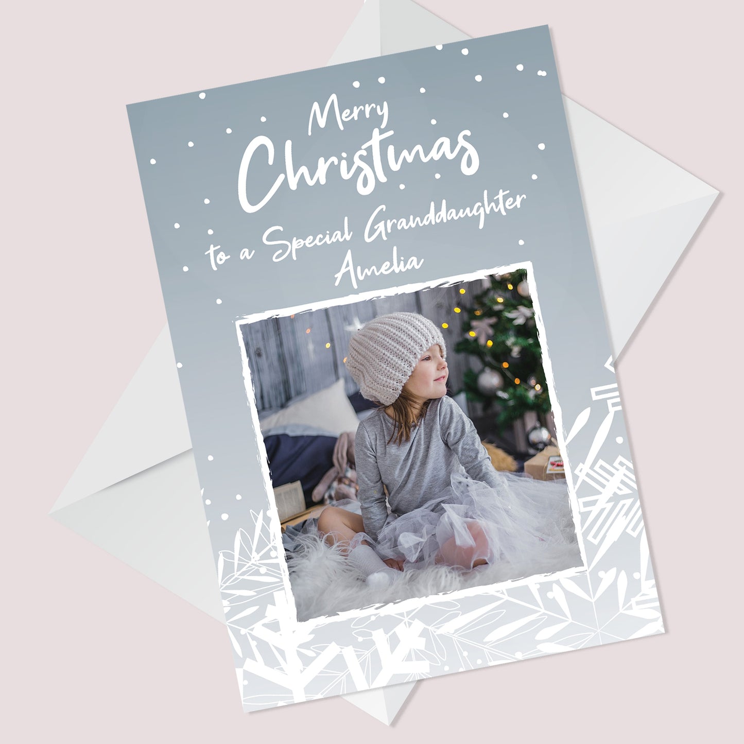 Personalised Christmas Cards For Granddaughter Photo