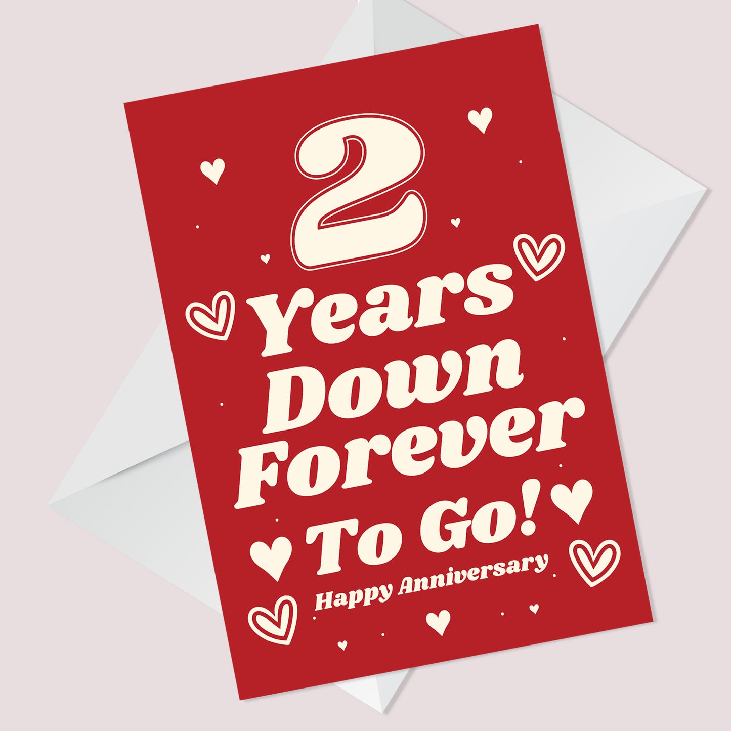 Funny Joke 2nd Anniversary Card For Husband Wife Card For Him