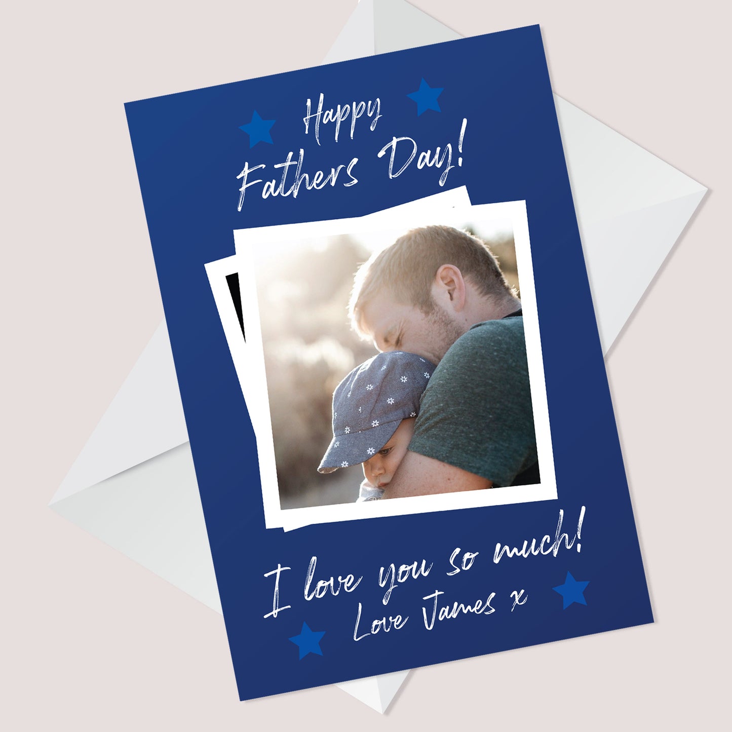 Happy Fathers Day Card For Dad Personalised Photo Card Daughter