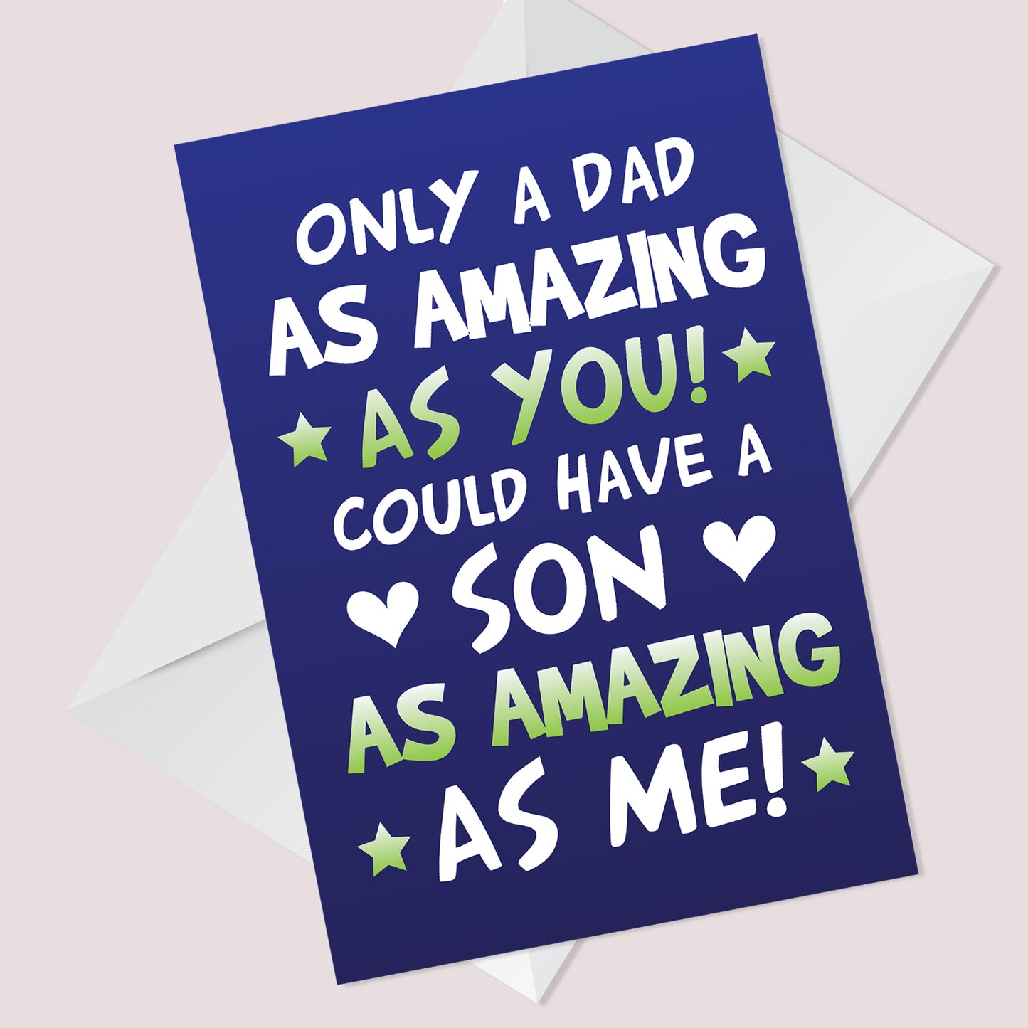 Funny Card For Dad From Son Joke Dad Birthday Card Fathers Day