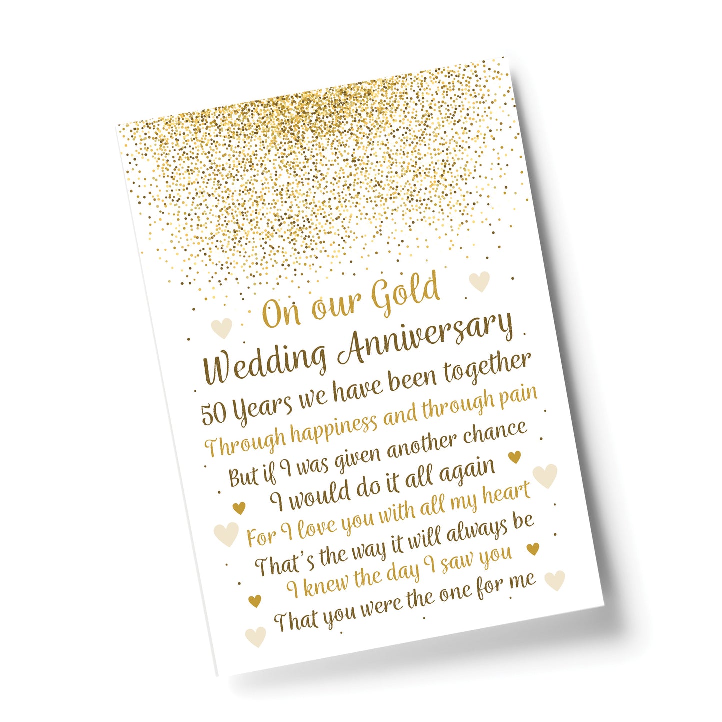 50th Wedding Anniversary Gift Print Special Gift For Husband