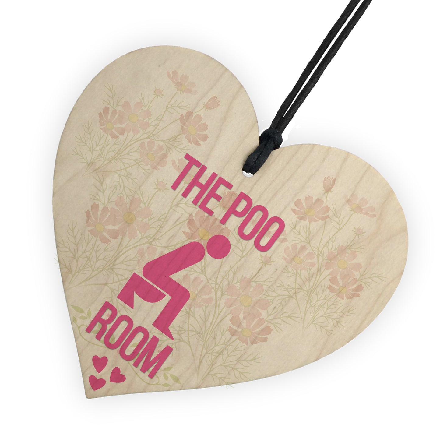 The Poo Room Bathroom Toilet Friendship Home Gift Hanging Plaque