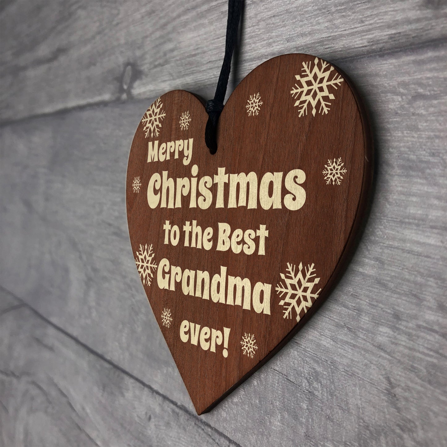 Grandma Christmas Wooden Plaque Gifts From Grandchildren