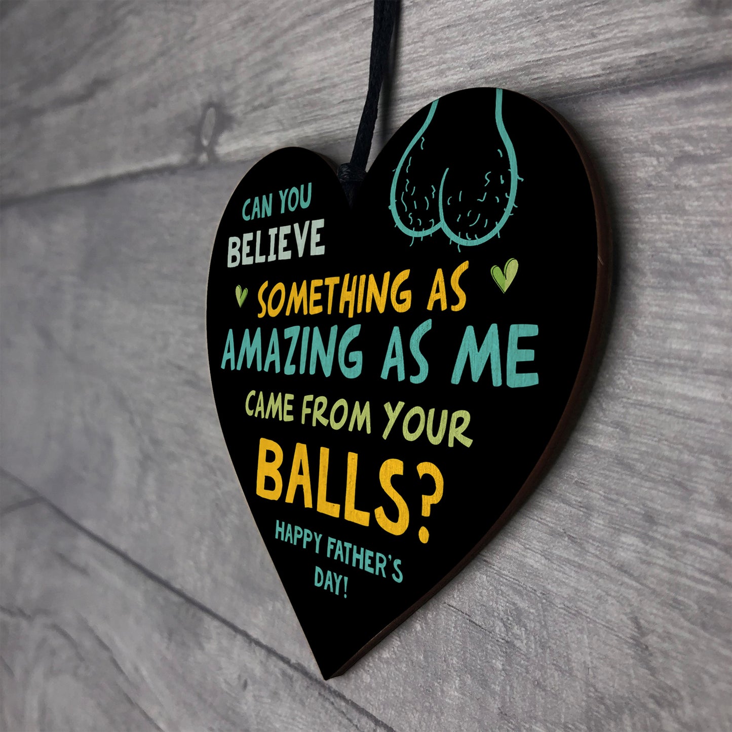 Funny Rude Fathers Day Sign Novelty Gift For Dad From Daughter