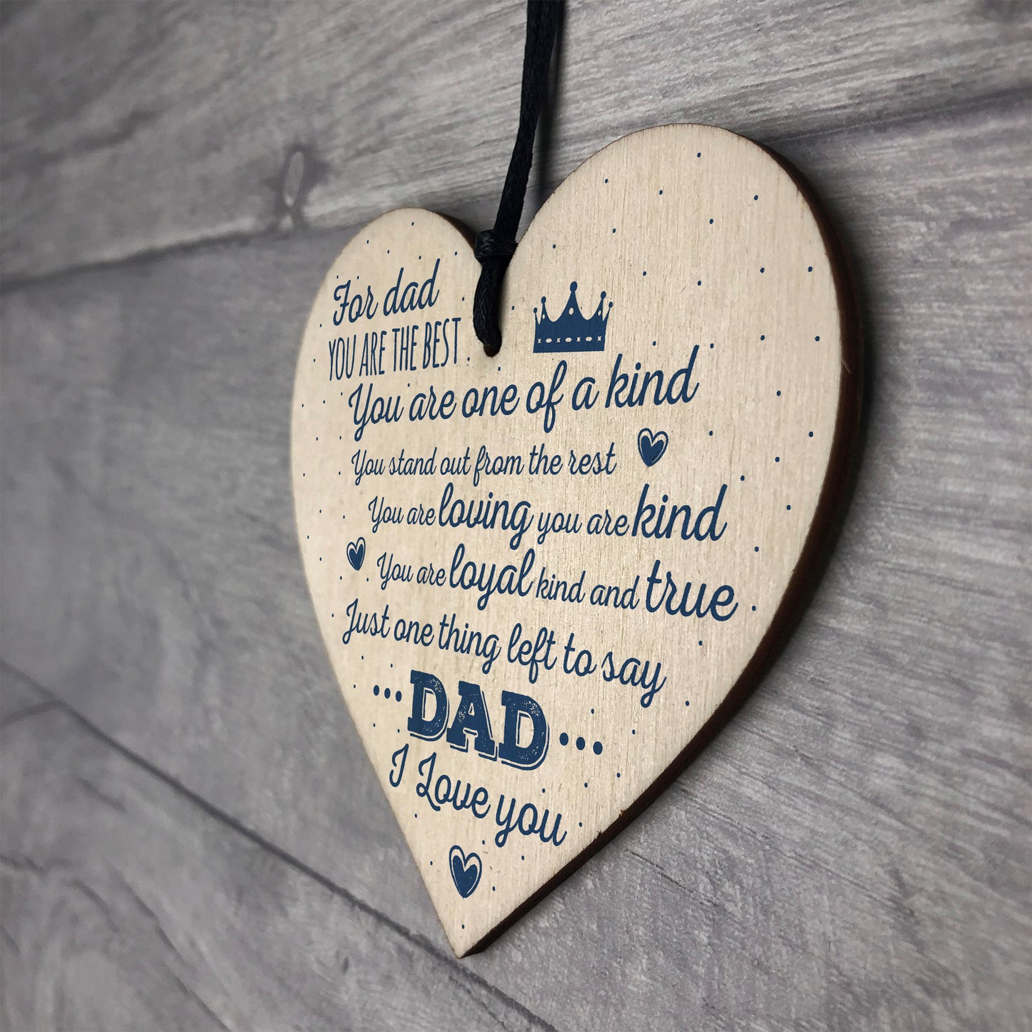 Dad You Are The Best Birthday Fathers Day Dad Daddy Wooden Heart