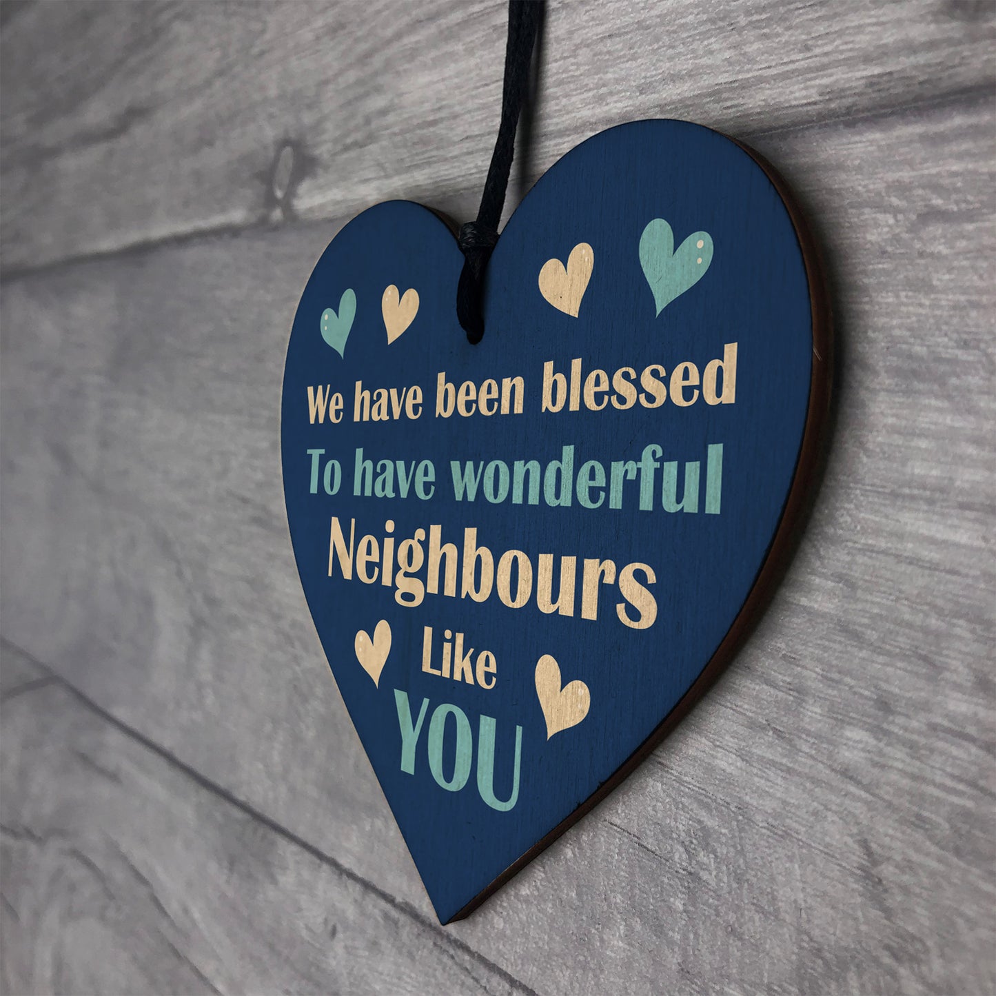 Neighbour Appreciation Gifts Wooden Heart Gift For Neighbour