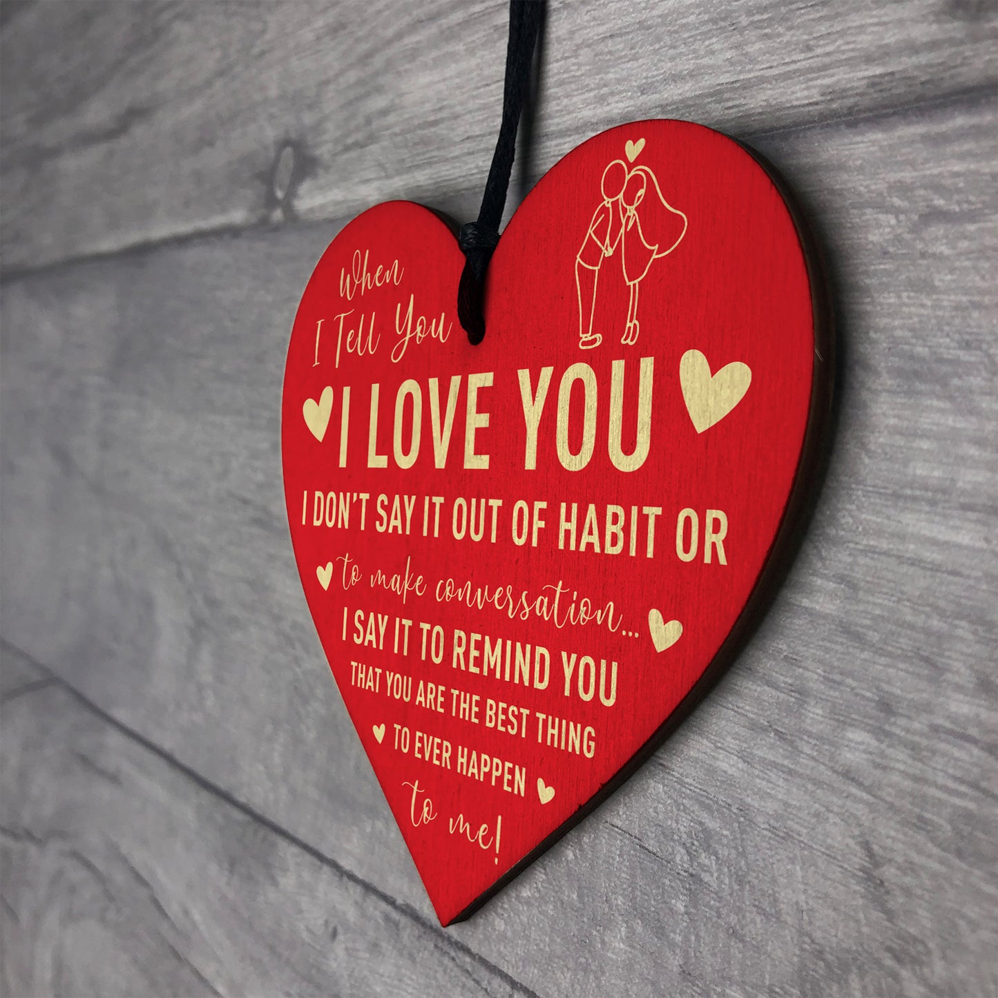 Valentines Day Gift For Him Her I LOVE YOU Gift For Anniversary