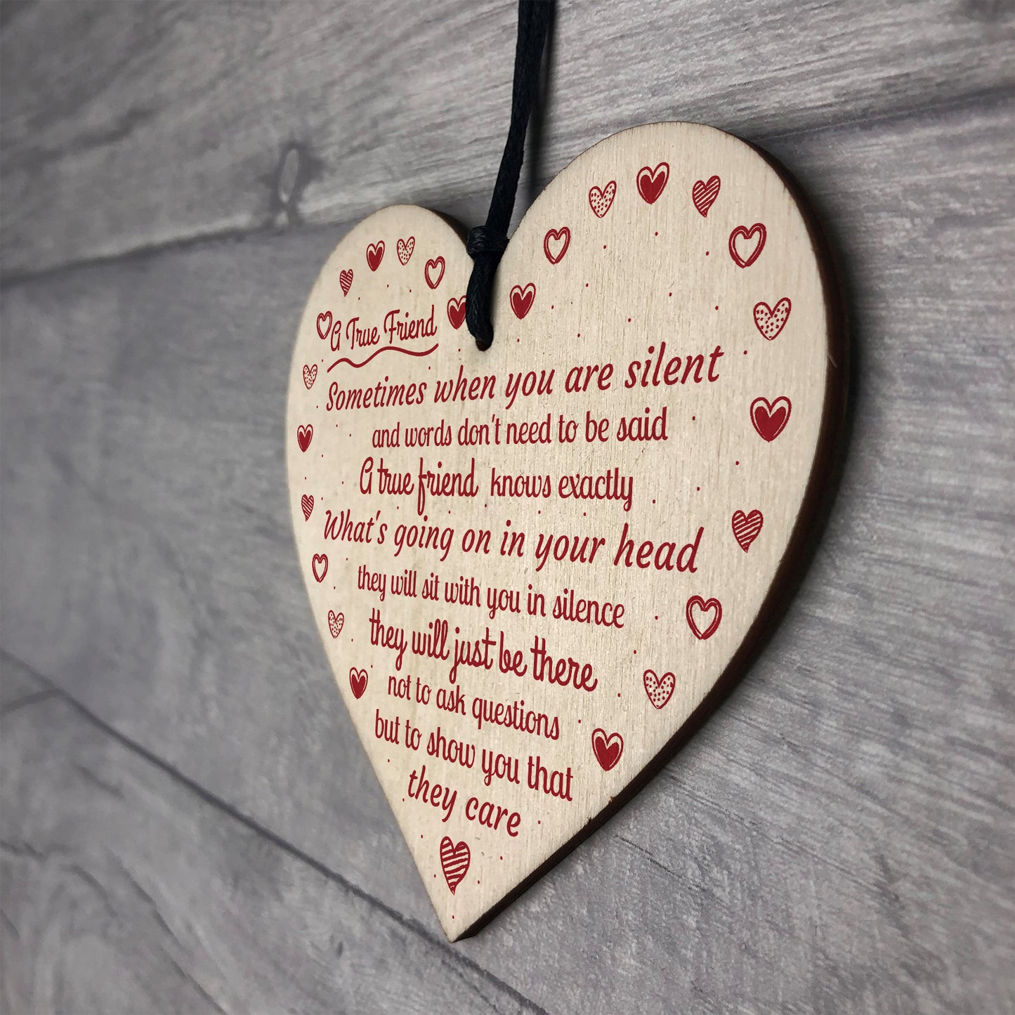 Best Friends True Friend Hanging Heart Friendship Love Birthday