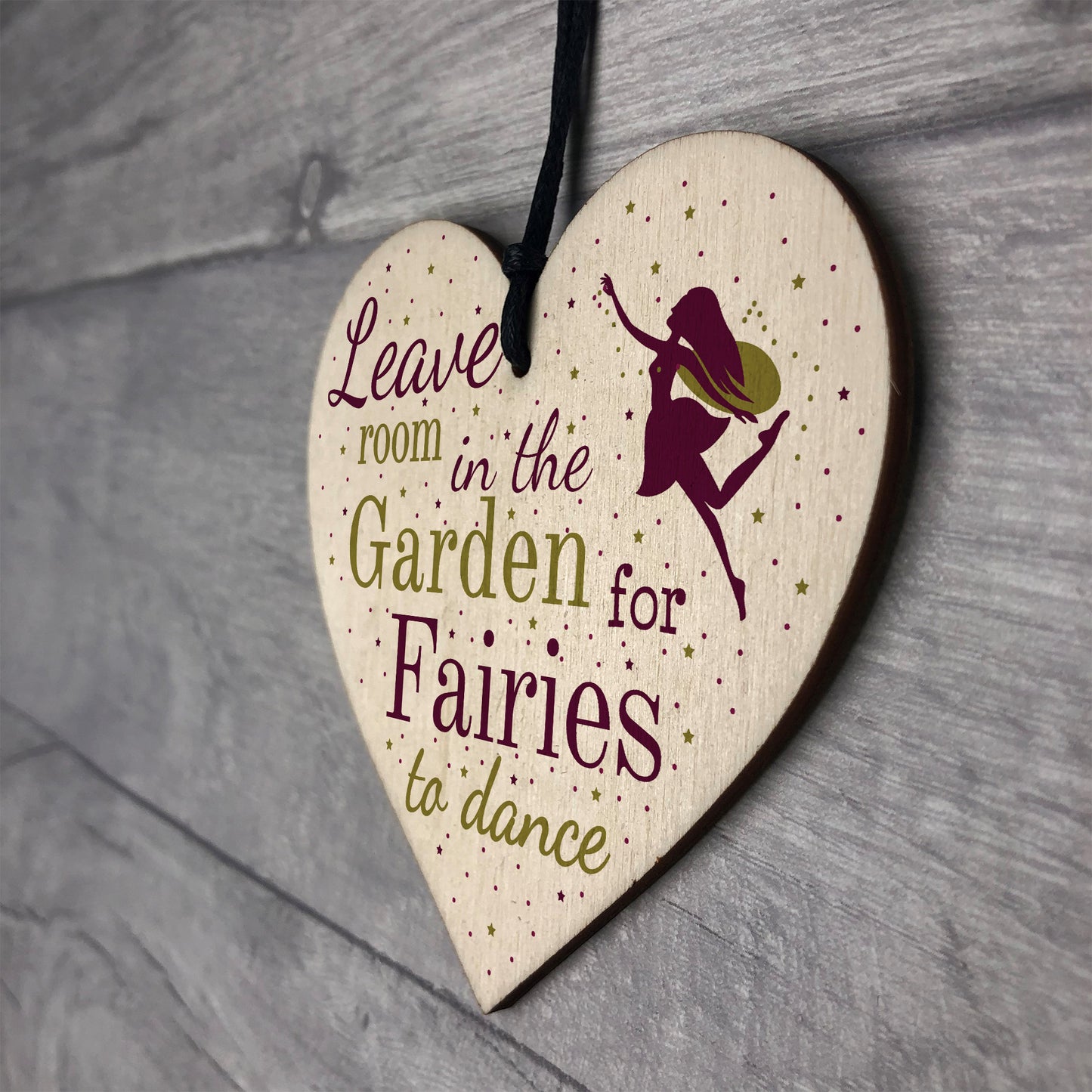 Novelty Fairy Garden Gardening Shed Hanging Wooden Sign Plaque