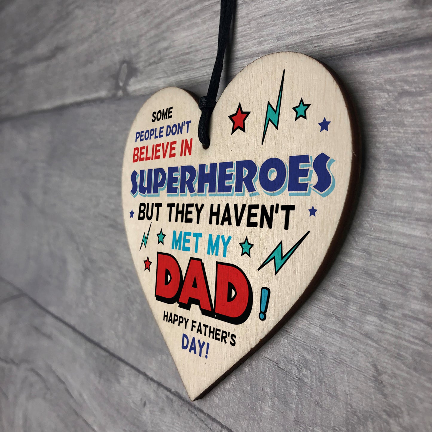 Dad Gifts From Daughter Son Wood Heart Fathers Day Gift For Dad