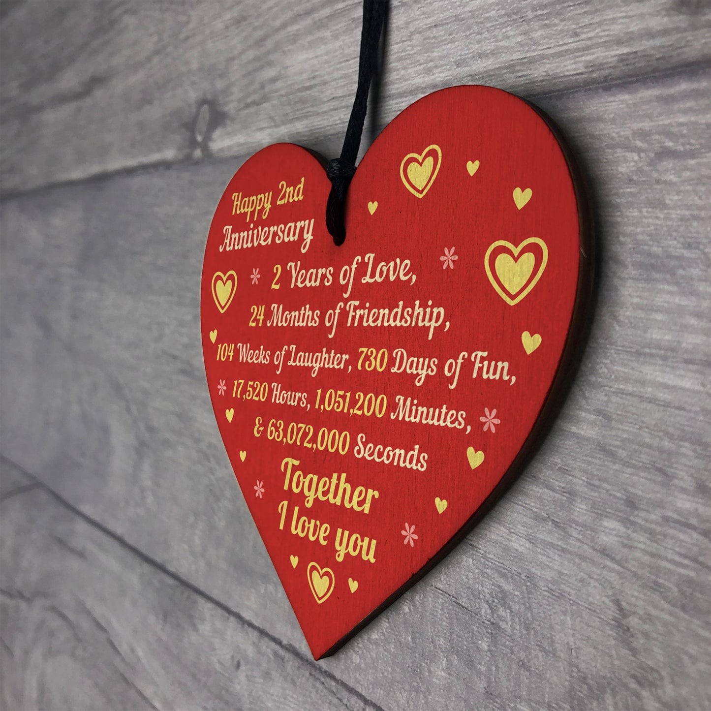 2nd Wedding Anniversary Gifts for Husband Wife Boyfriend