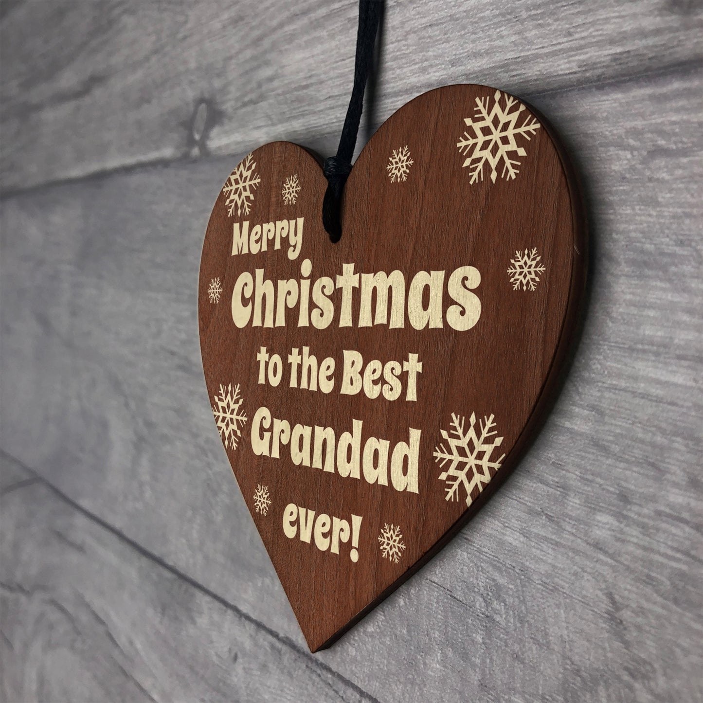 Grandad Christmas Wooden Plaque Grandparent Gifts