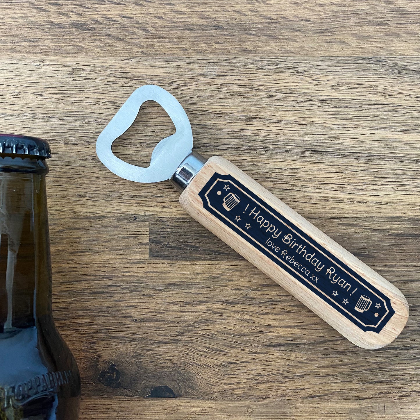 Personalised Novelty Birthday Gift Bottle Opener Gift For Him