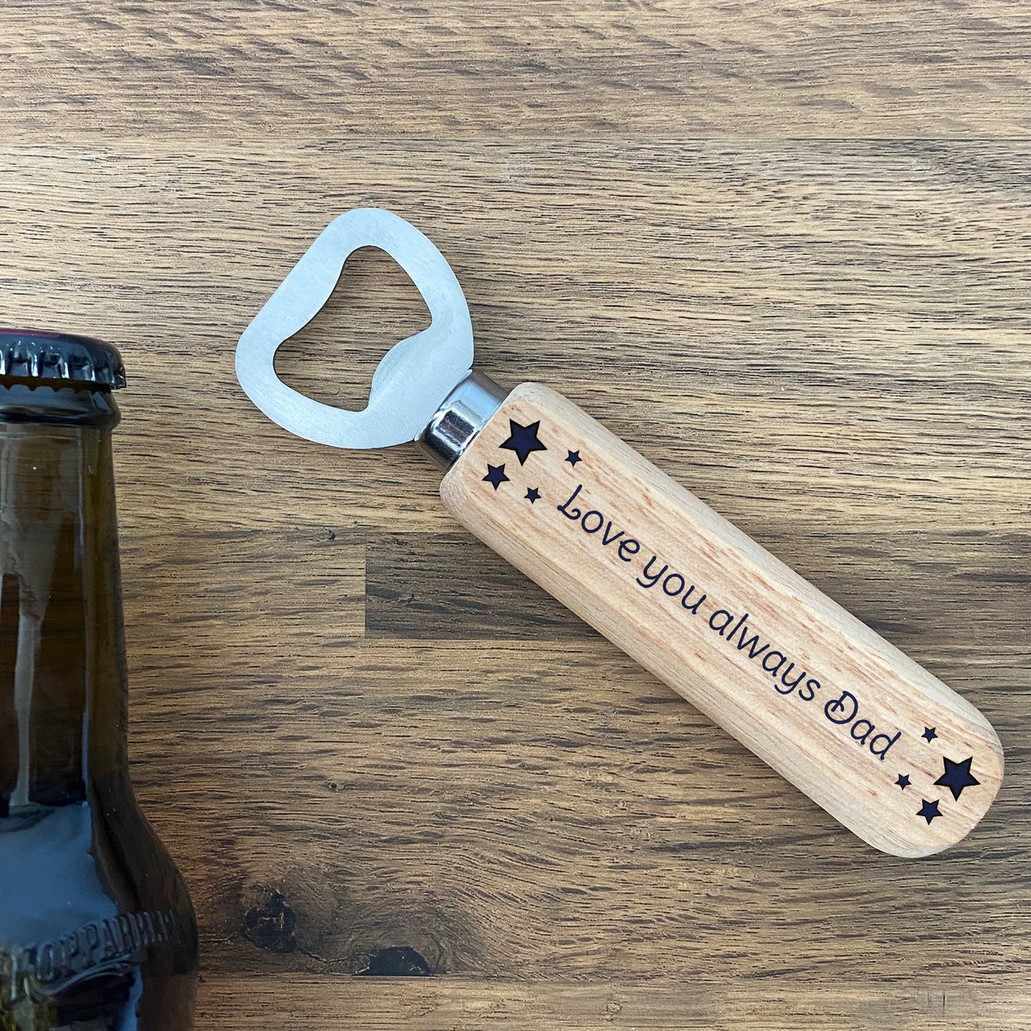 Novelty Dad Gift Wooden Bottle Opener Christmas Birthday Gift