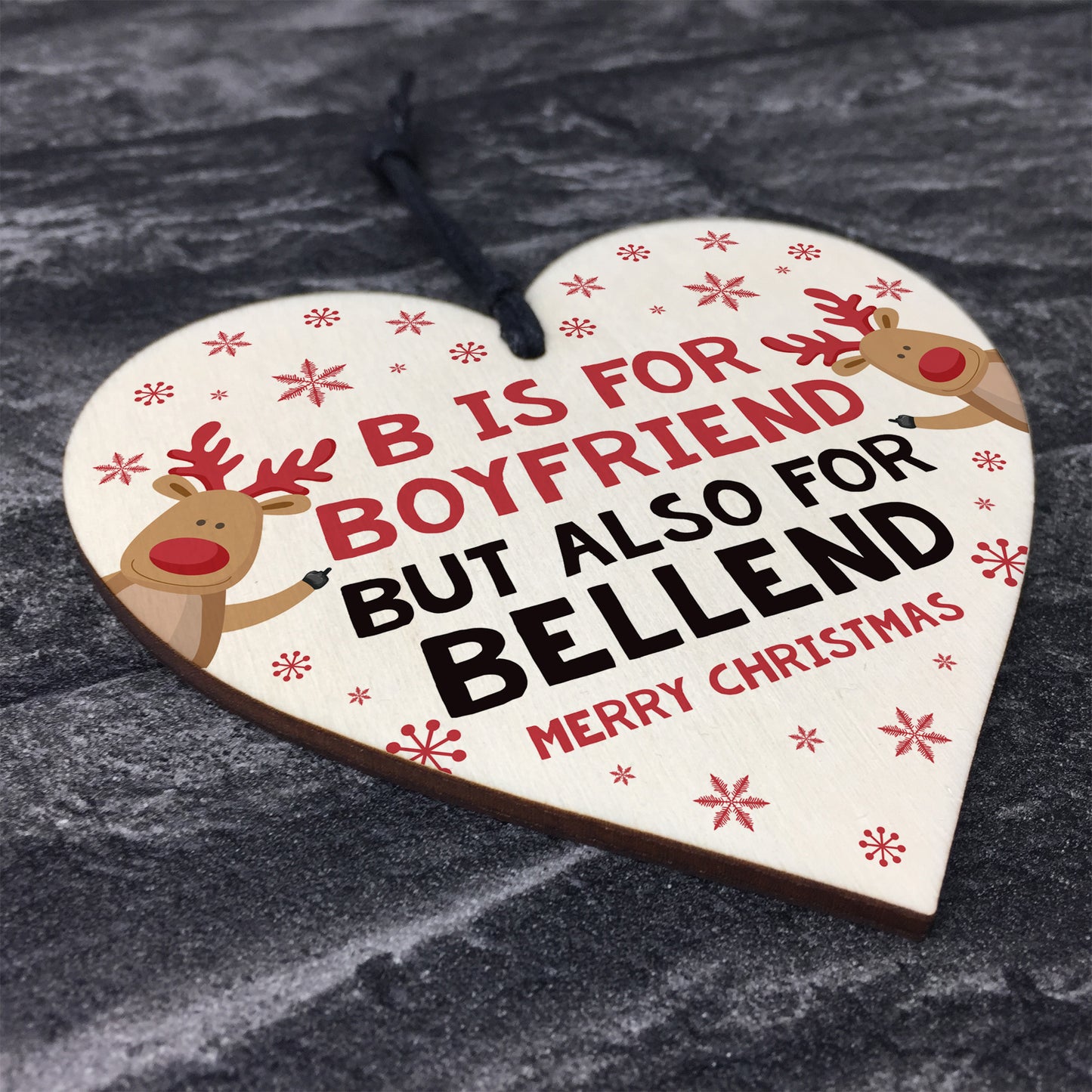 FUNNY Christmas Gift For Boyfriend Heart Rude Gift For Boyfriend
