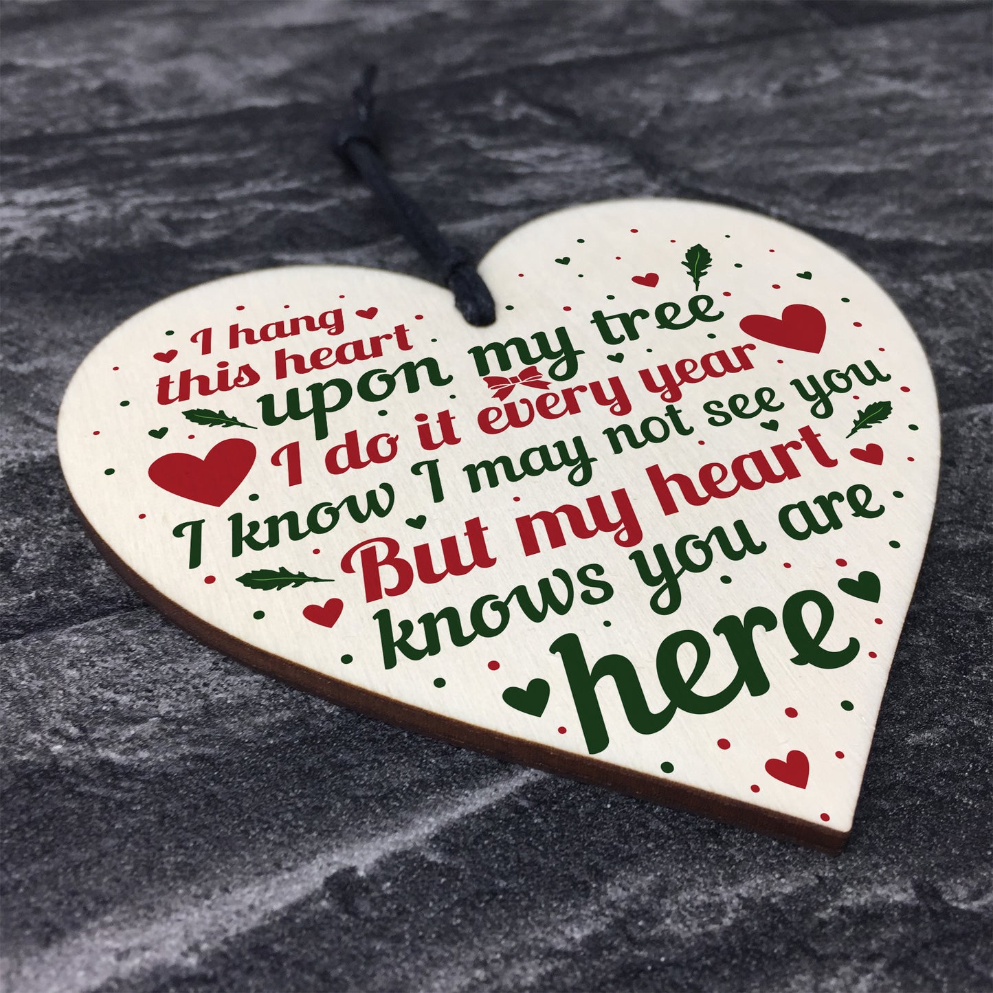 Christmas Tree Memorial Mum Nan Dad Grandad Ornament Plaque