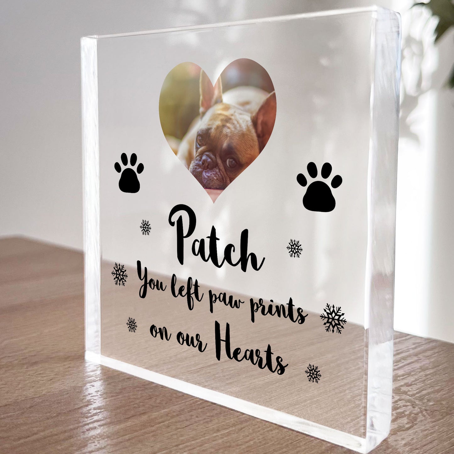 Personalised Pet Memorial Photo Plaque Dog Puppy Memorial