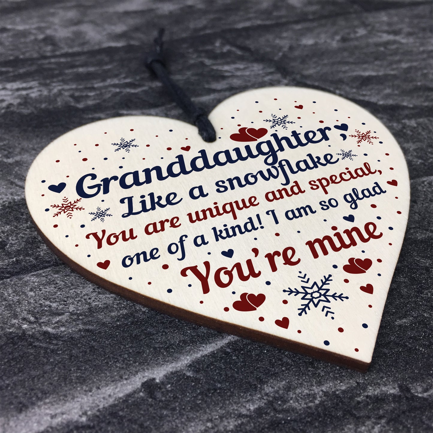 Granddaughter Ornament Heart Birthday Christmas Keepsake Gifts