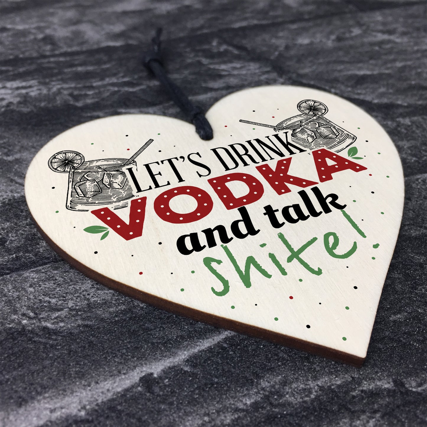 Vodka Novelty Funny Wood Sign Alcohol Bar Friendship Gift Plaque