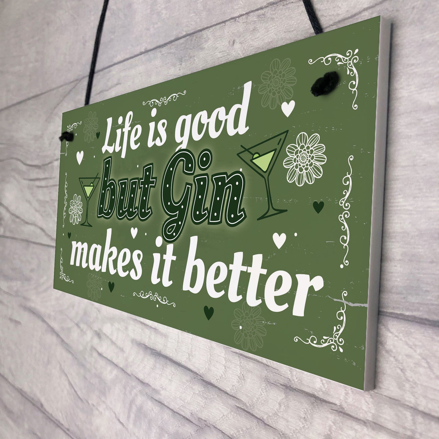Gin Gift For Women Kitchen Home Plaque Funny Best Friend Gift