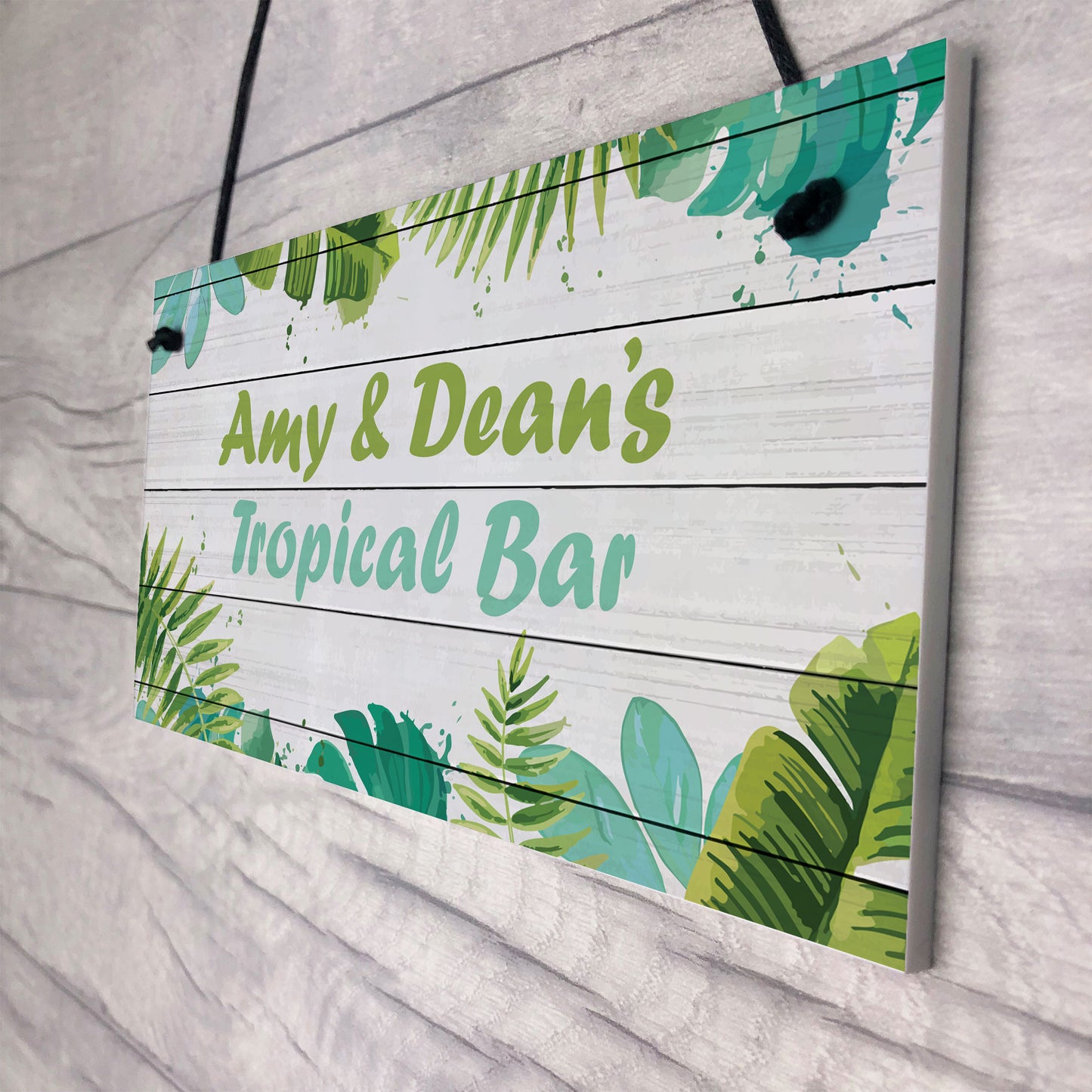 Personalised Tropical Bar Sign Novelty Home Bar Decor Signs Gift