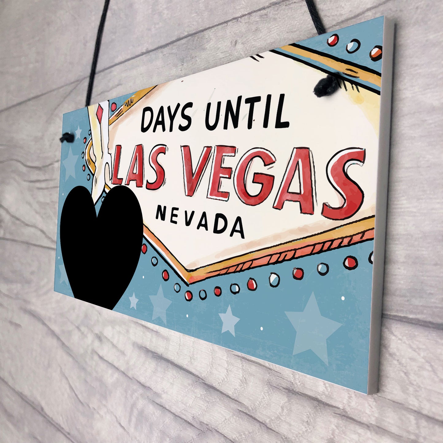 CHALKBOARD Countdown To Holiday Sign Vegas Countdown Plaque