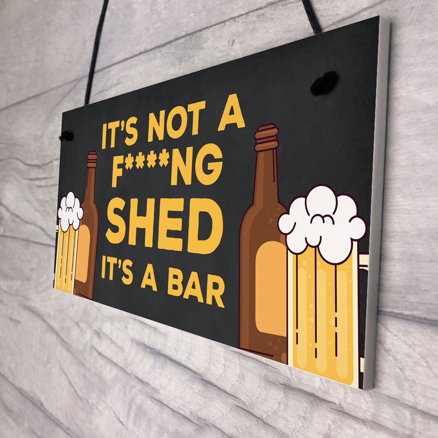 Funny Home Bar Sign RUDE Witty Cheeky Joke Man Cave Pub