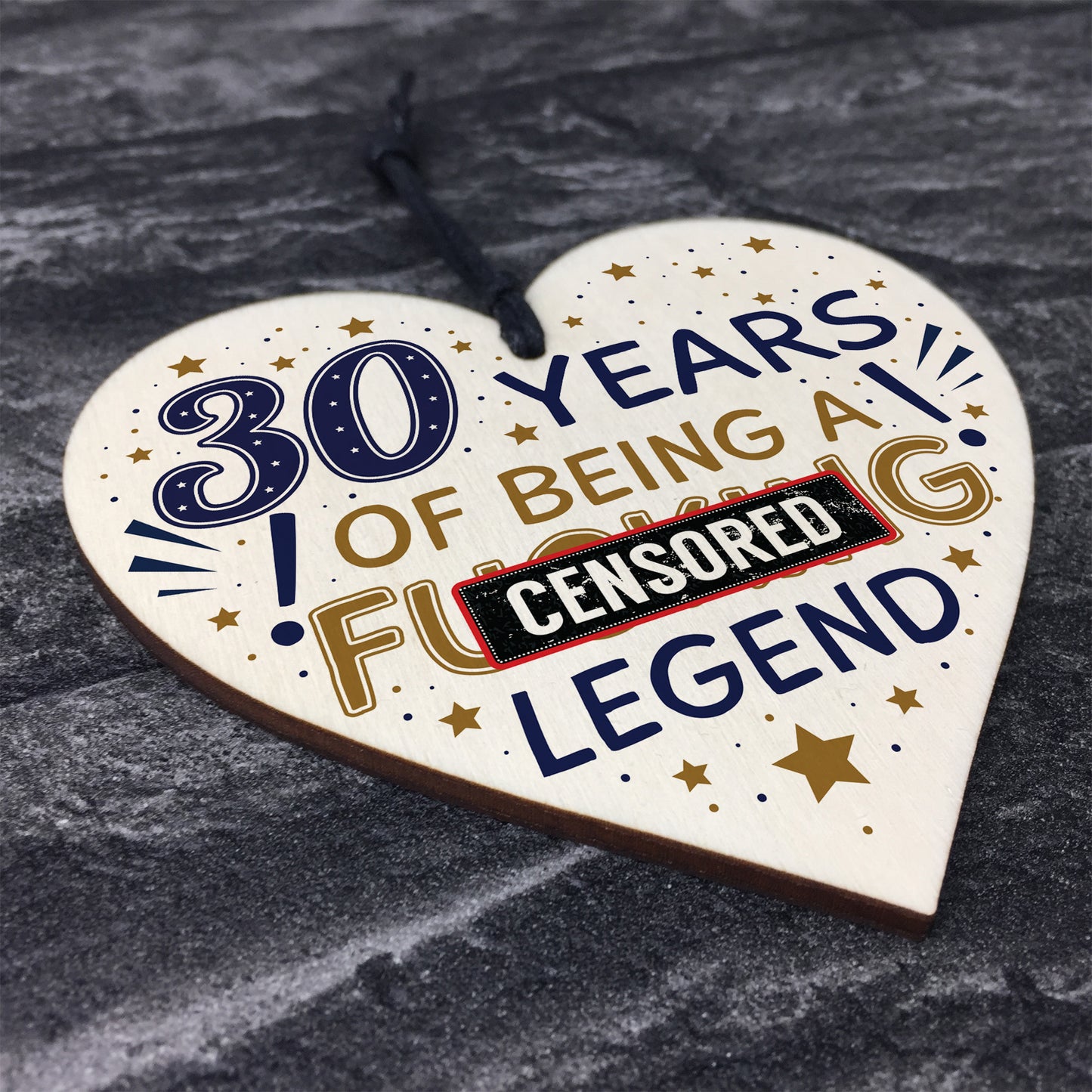 30th Birthday Gifts For Women Men Friend Wood Heart Decorations