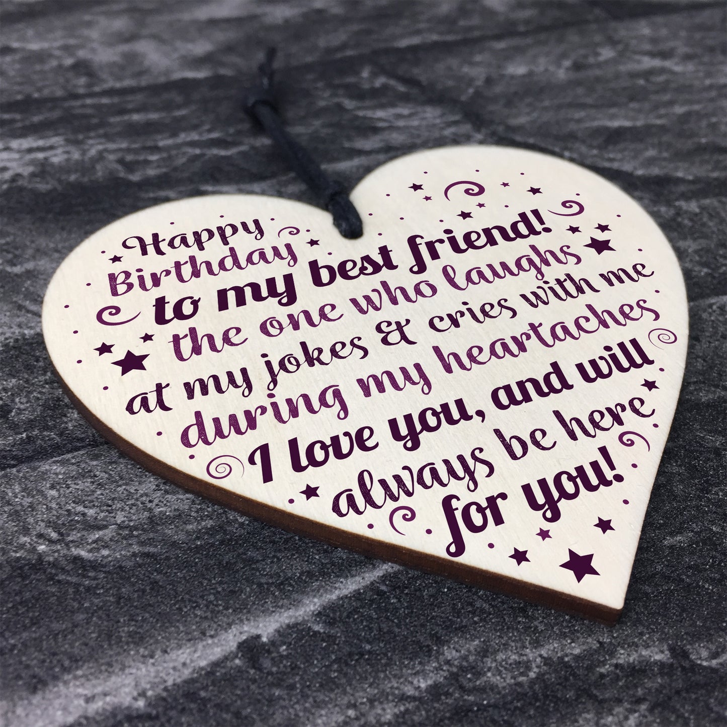 Birthday Friend Gifts Heart Special Friendship Plaque Card
