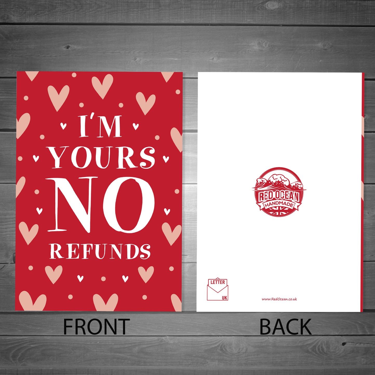 Funny Valentines Card for Him Her Novelty Heart and Card