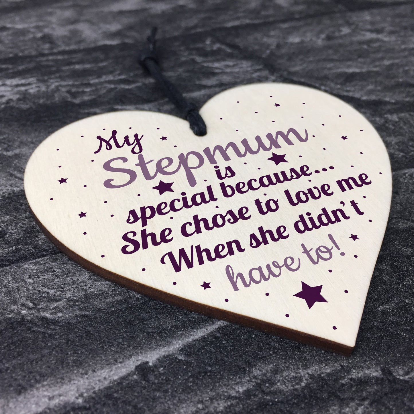 Handmade Special Stepmum Novelty Hanging Plaque Gifts For Mum
