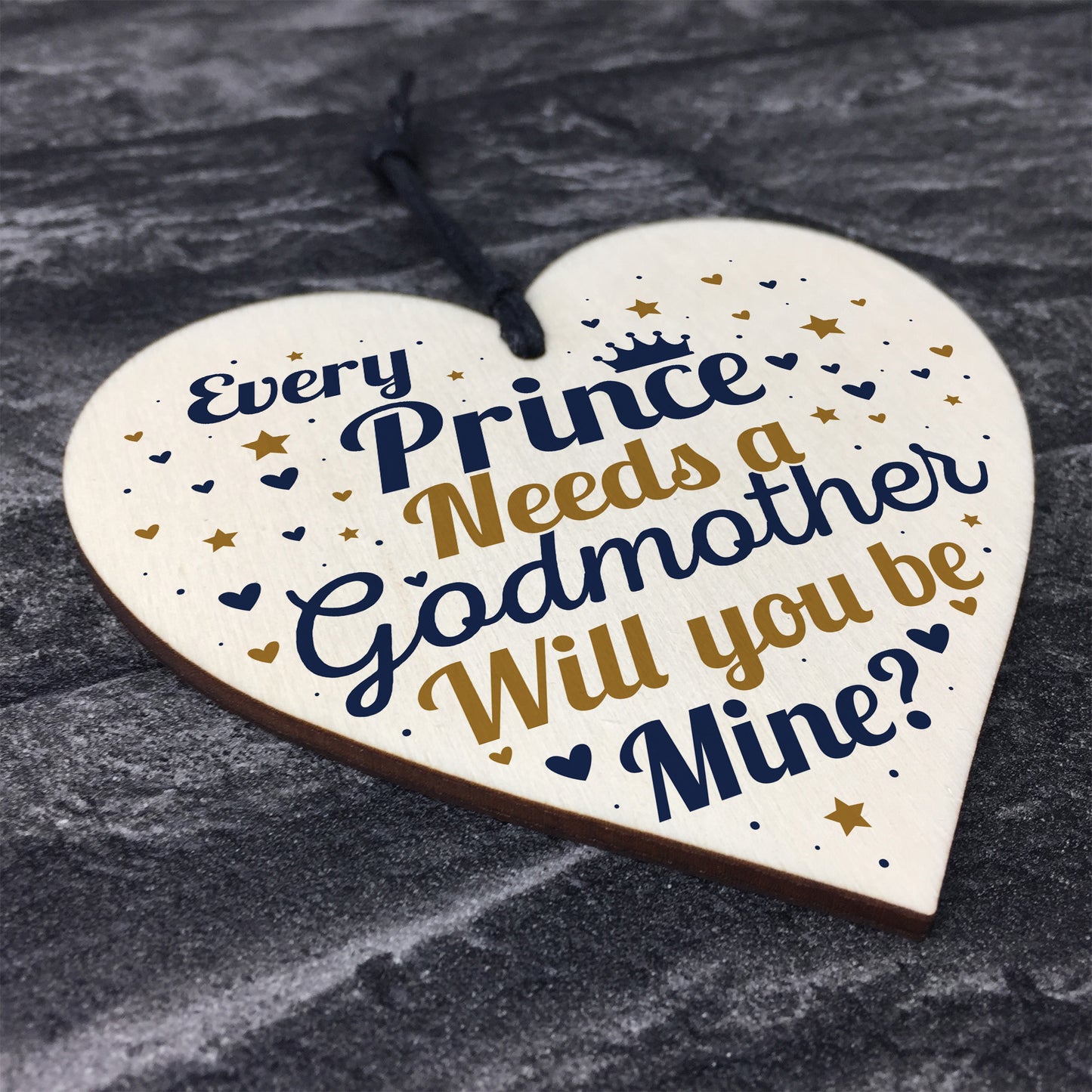 Birthday Christening Godmother Gift Heart Godmother Request Card