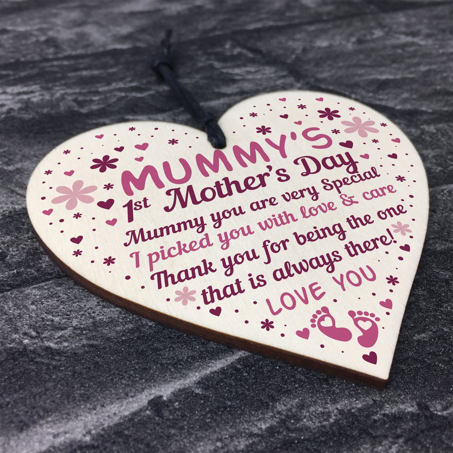 Mummy To Be Mothers Day Gifts Wood Heart First Mothers Day