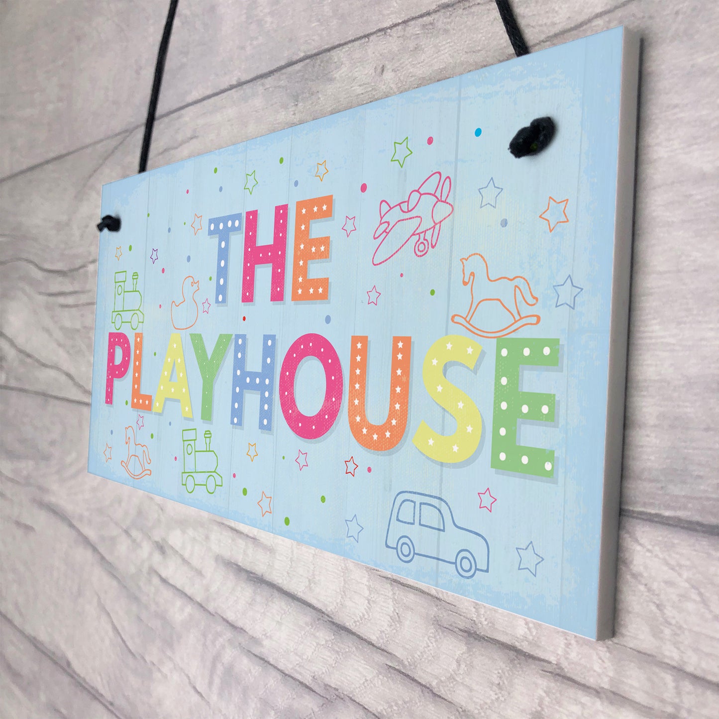 Child's Playhouse Sign Door Wall Plaque Son Daughter Birthday