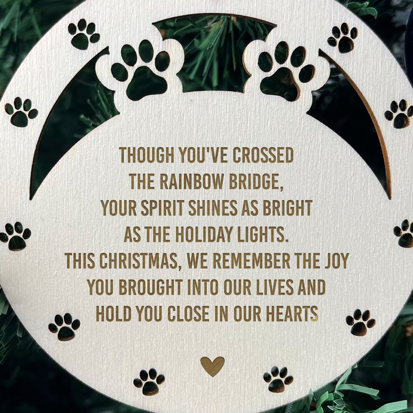 Memorial Christmas Tree Bauble Memorial Tree Decoration For Dog
