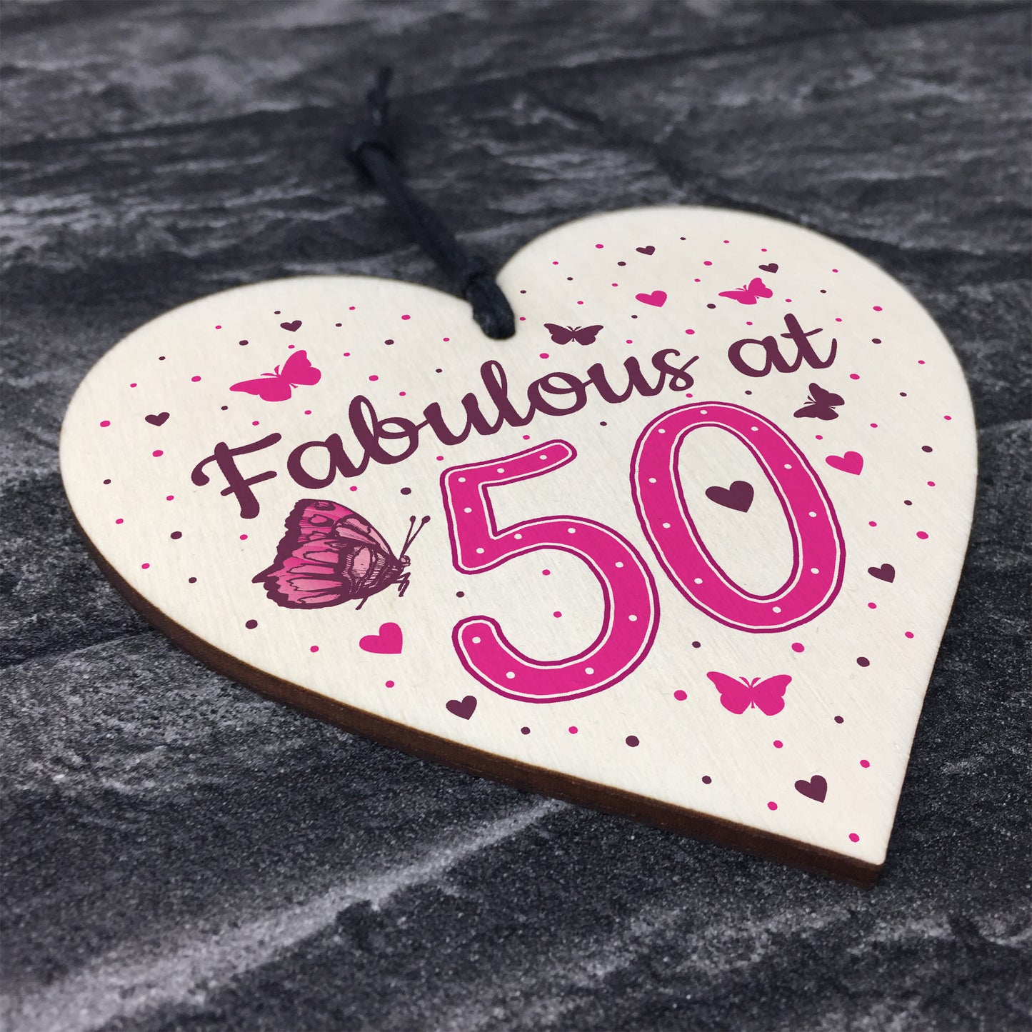 Fabulous At 50 50th 40th 60th Birthday Gifts For Women Men Heart