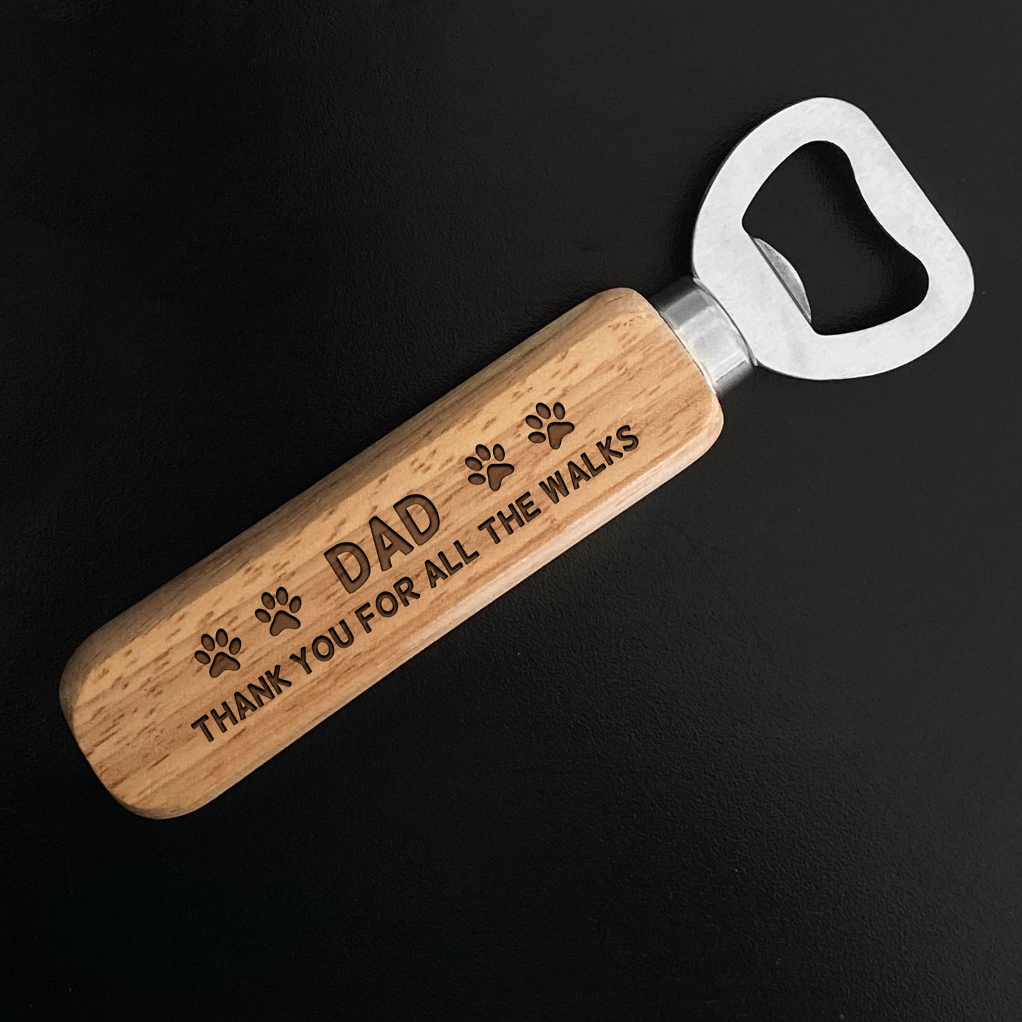 Dad Gift From Dog Engraved Bottle Opener Fathers Day Birthday
