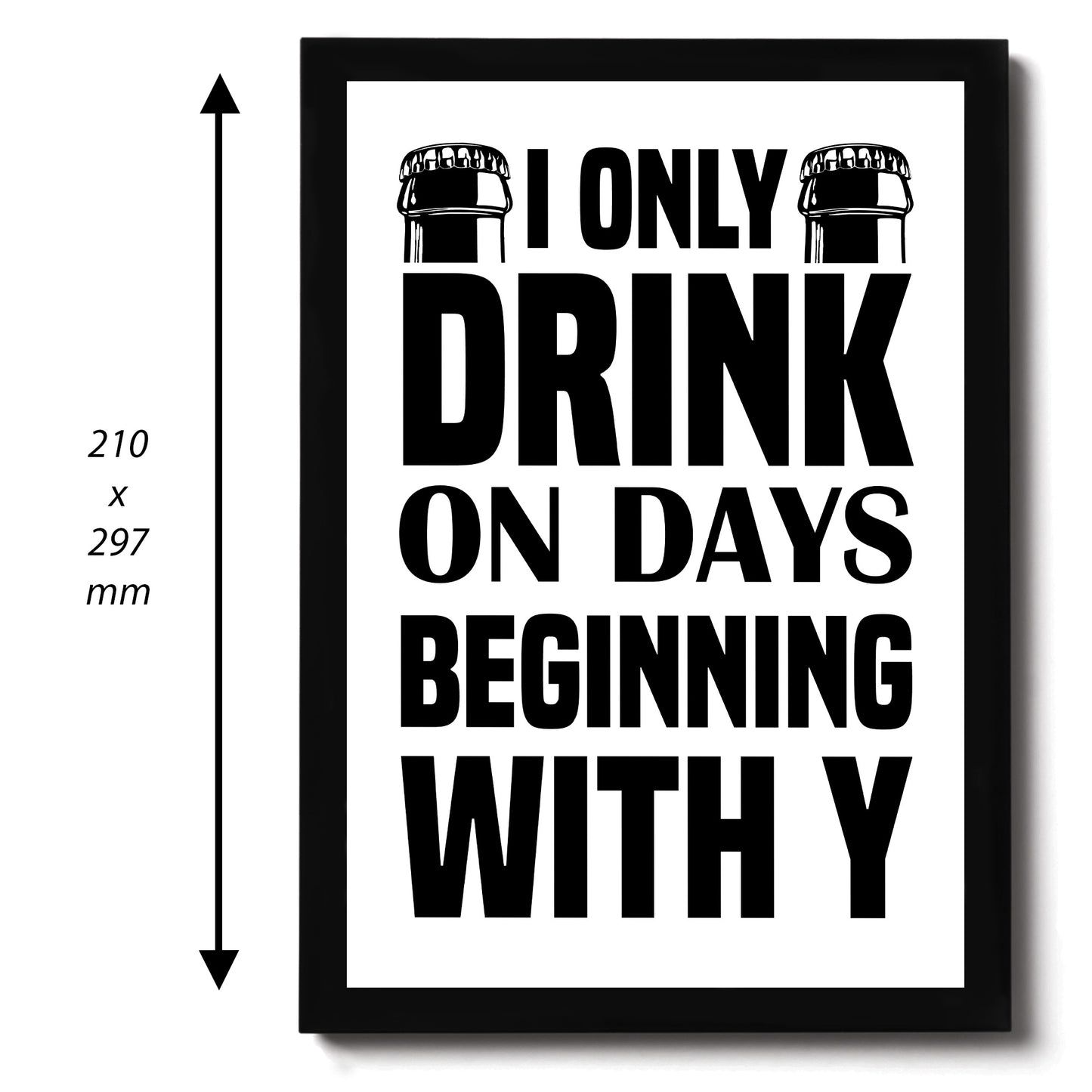 Funny Bar Signs FRAMED Print Bar Signs For Home Bar Man Cave