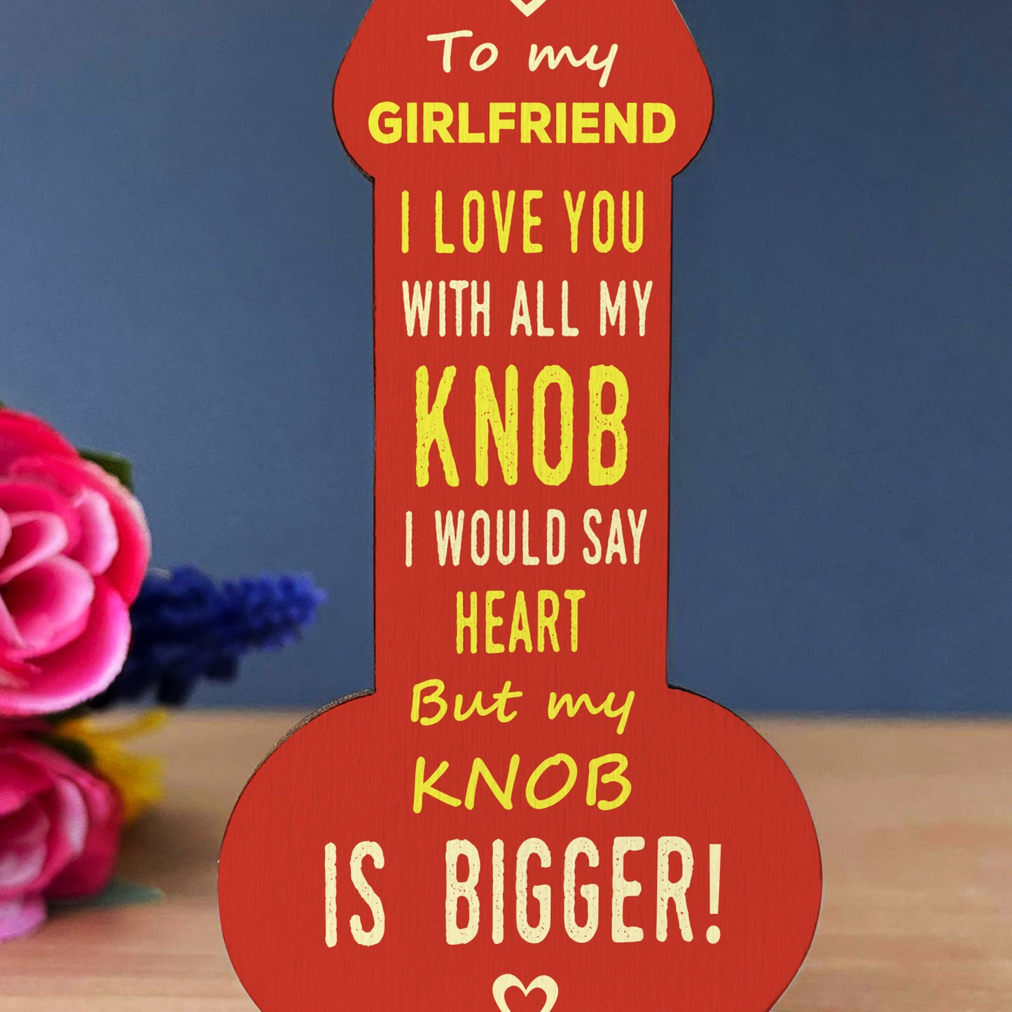 Gifts for Girlfriend Wood Plaque Funny Anniversary Birthday Gift