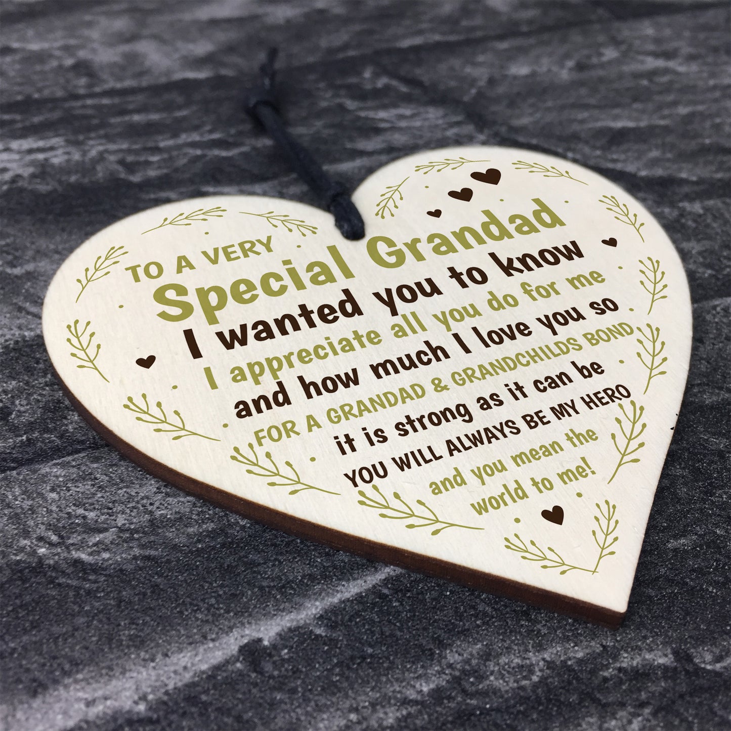 Grandad Gifts For Birthday Fathers Day Heart Grandparent Gift