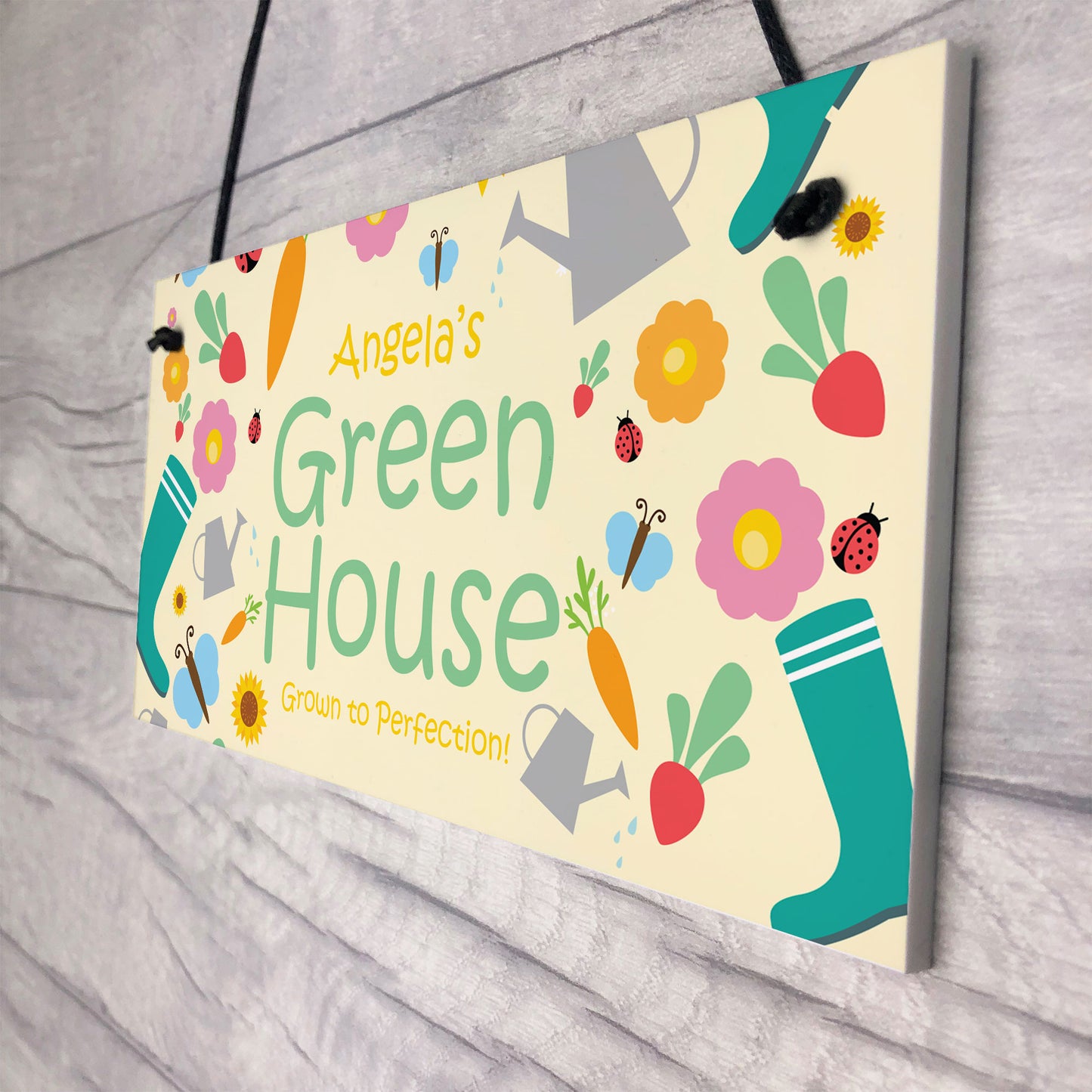 Personalised Gift For Mum Nan Greenhouse Sign Garden Shed Plaque