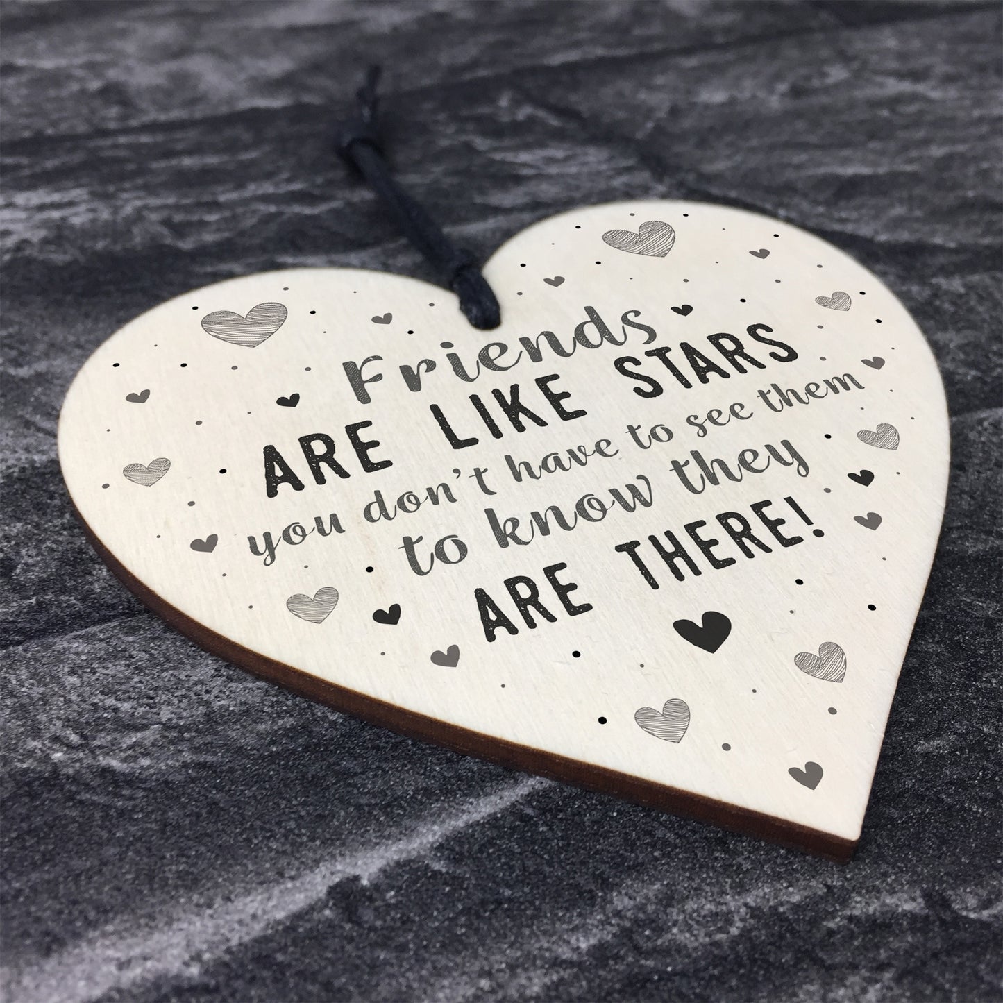 Inspirational Heart Plaque Friendship Gift Quote Friend Birthday