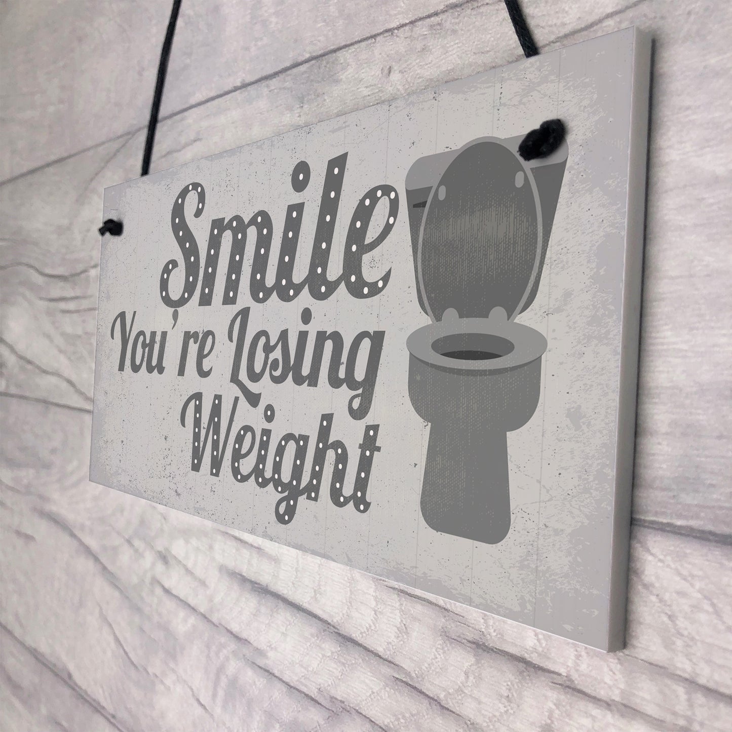 Losing Weight Novelty Bathroom Toilet WC Door Wall Sign Plaque