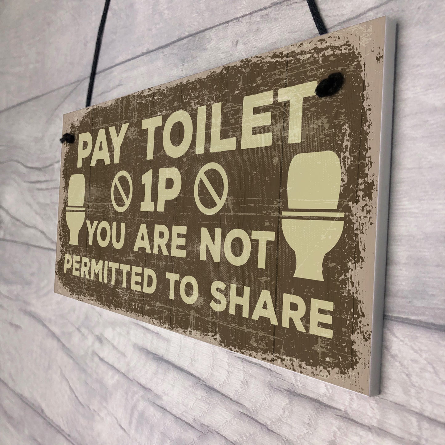 Shabby Chic BATHROOM Signs Door Plaque Toilet Bathroom The Loo