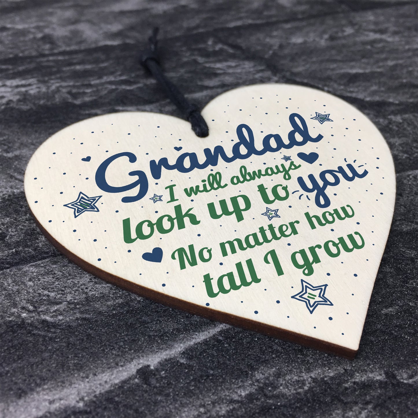 Gifts For Dad Grandad Grandpa Wooden Heart Birthday Men Gifts
