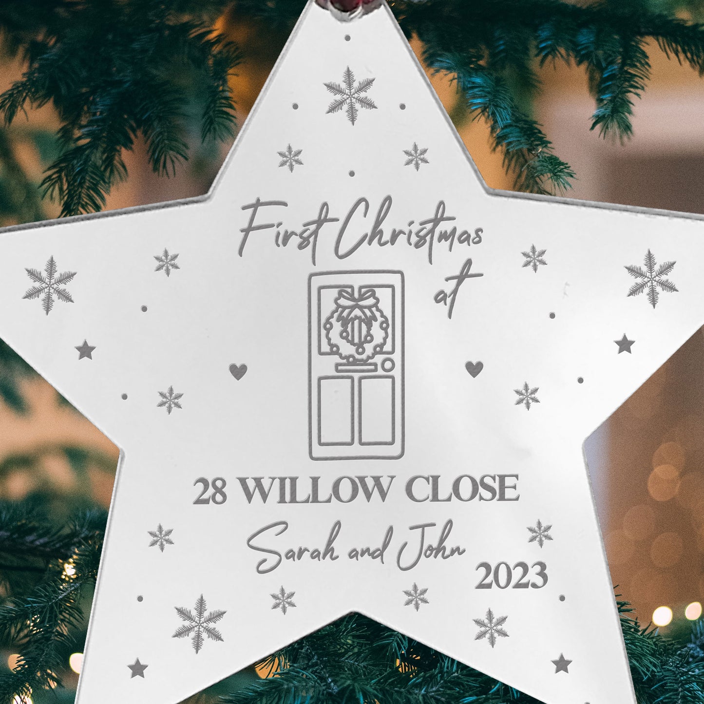 New Home Personalised Christmas Decoration For Couple Friend