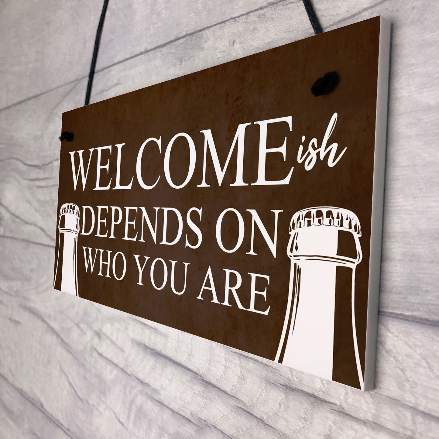 Funny Bar Welcome Sign Novelty Man Cave Gifts Home Bar Decor