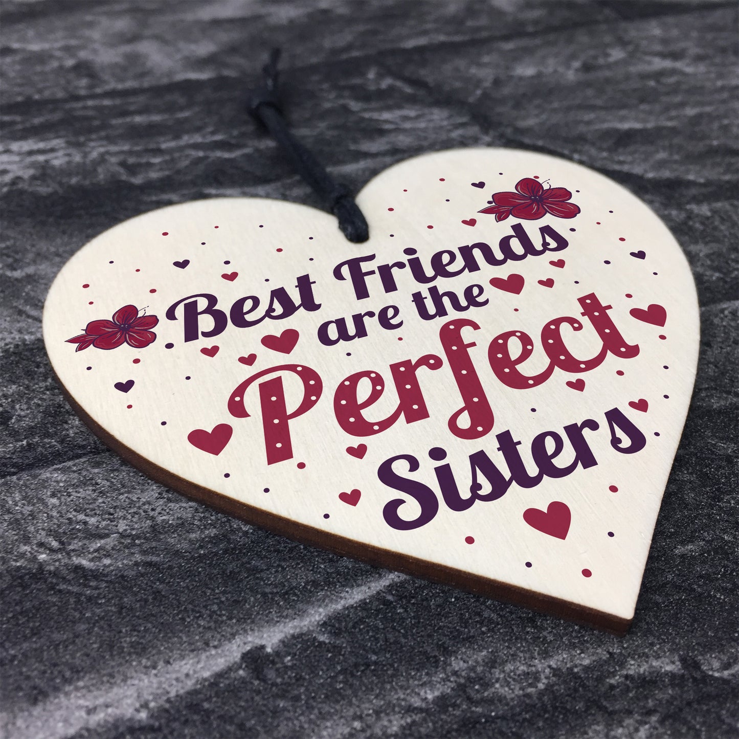 BEST FRIEND SISTER Plaque Thank You Gift Heart Keepsake Gift