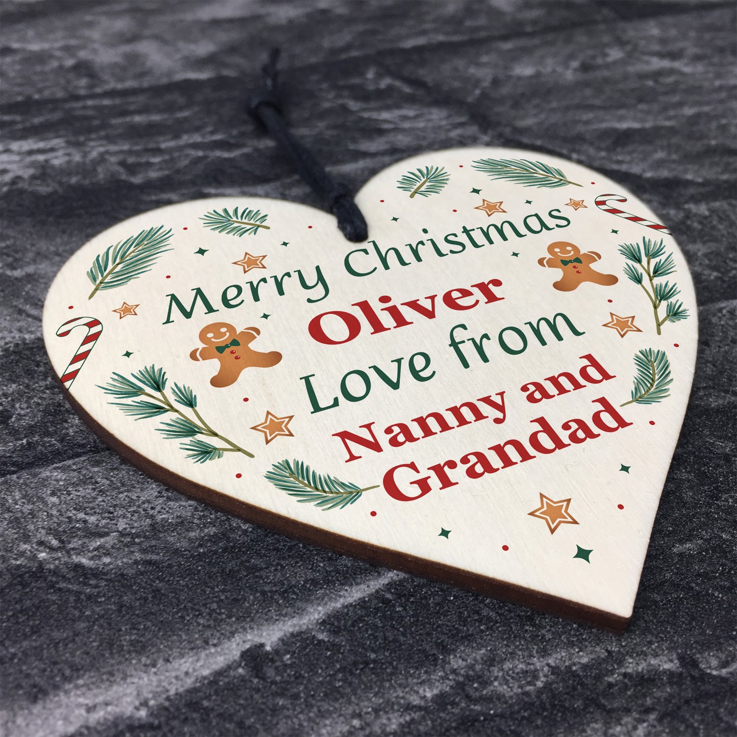 Christmas Tree Bauble Decoration Personalised Merry Christmas